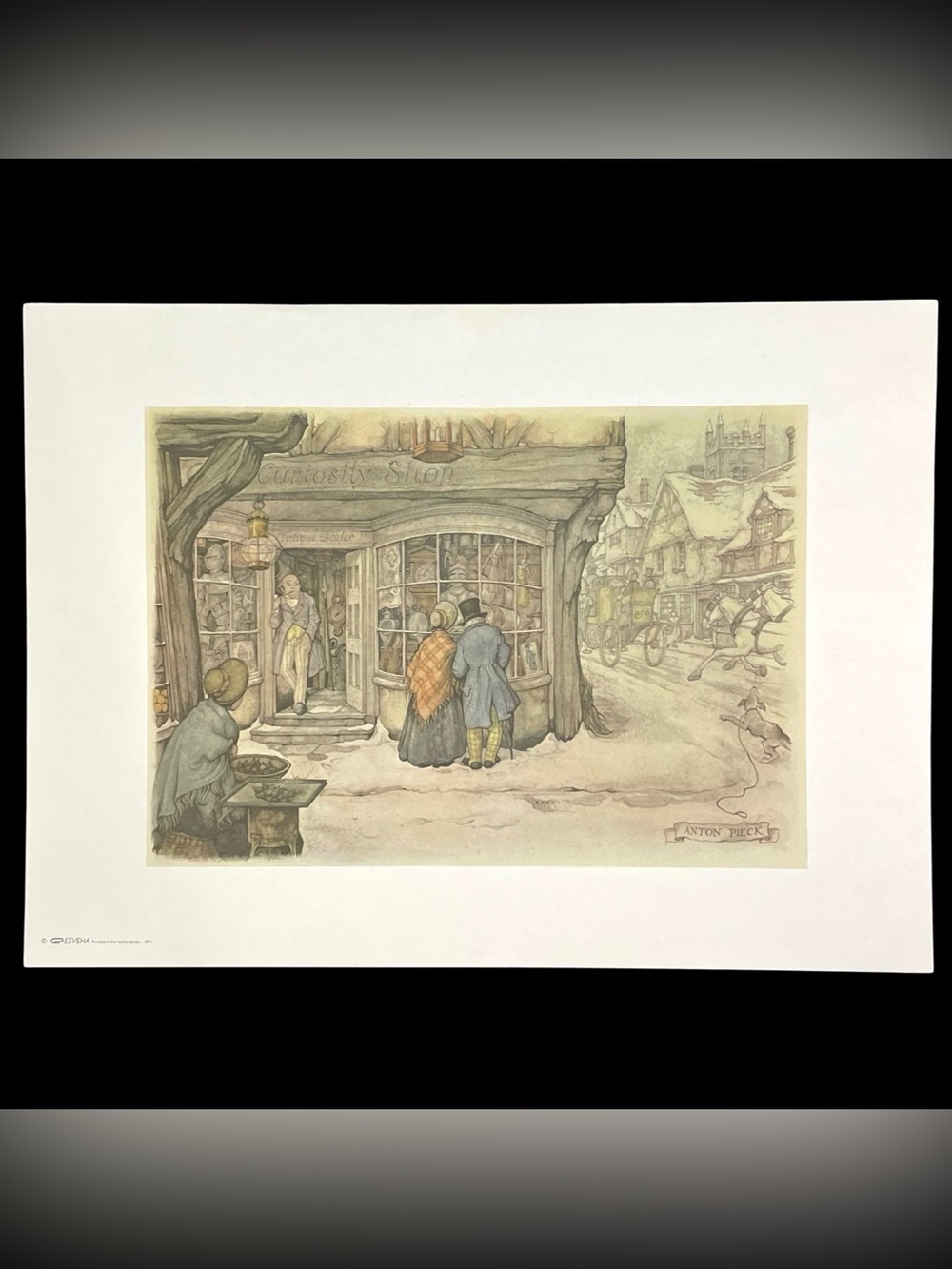 Vintage 1960s Anton Pieck Art Print #031 ESVEHA Printed in The Netherlands